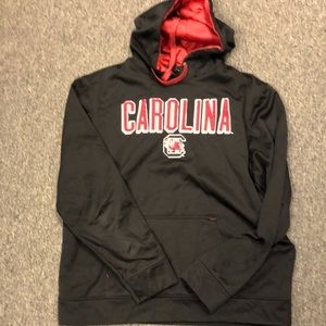 University of South Carolina nylon fleece lined hoodie- nice game weight